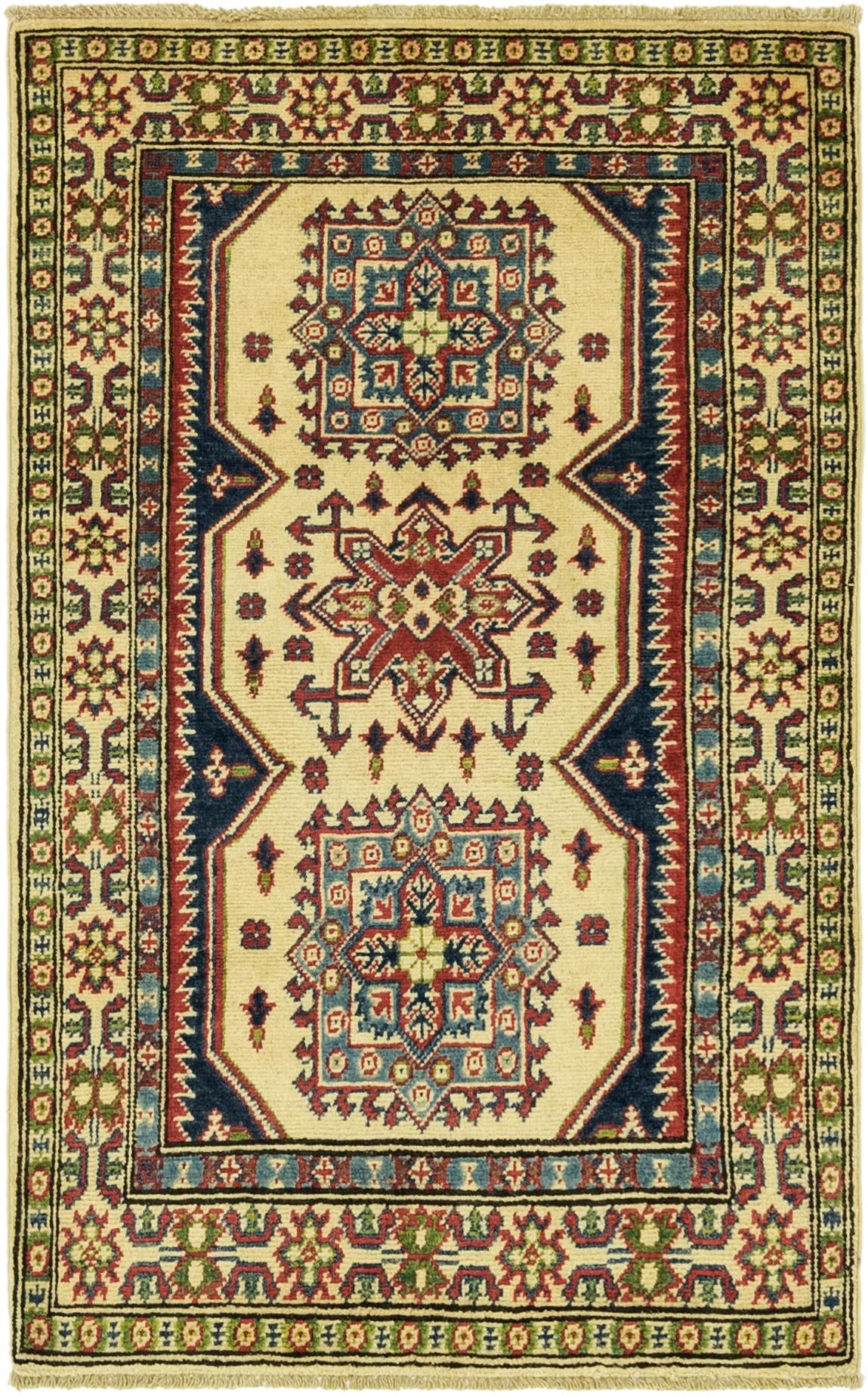 2' 8 x 4' 5 Hand Knotted Kazak Rug