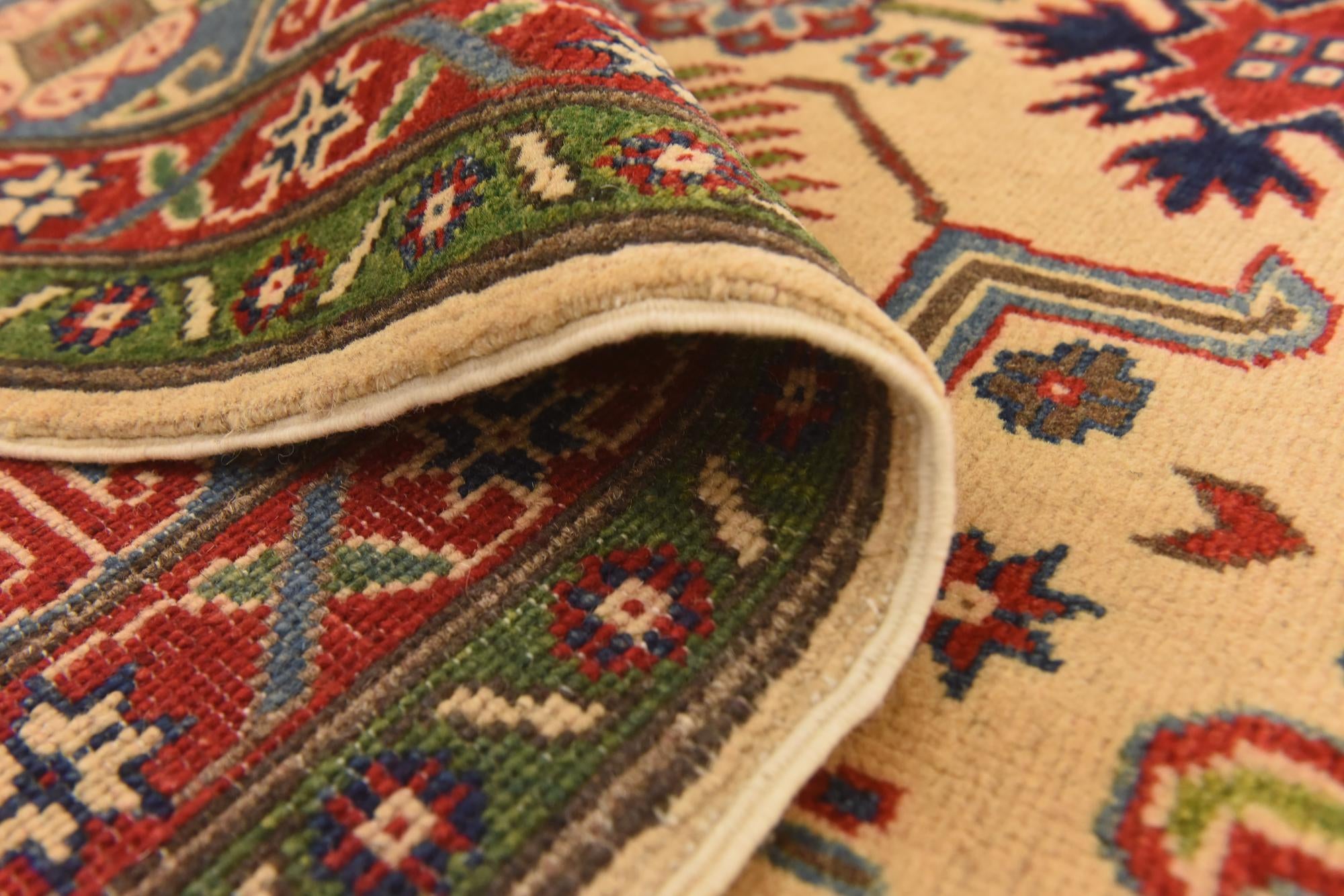 6' 6 x 9' 8 Hand Knotted Kazak Rug