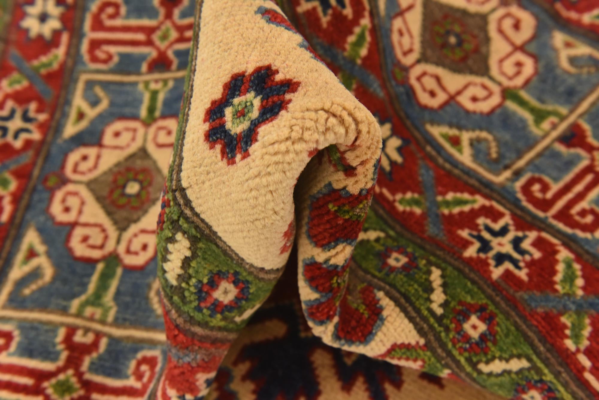 6' 6 x 9' 8 Hand Knotted Kazak Rug