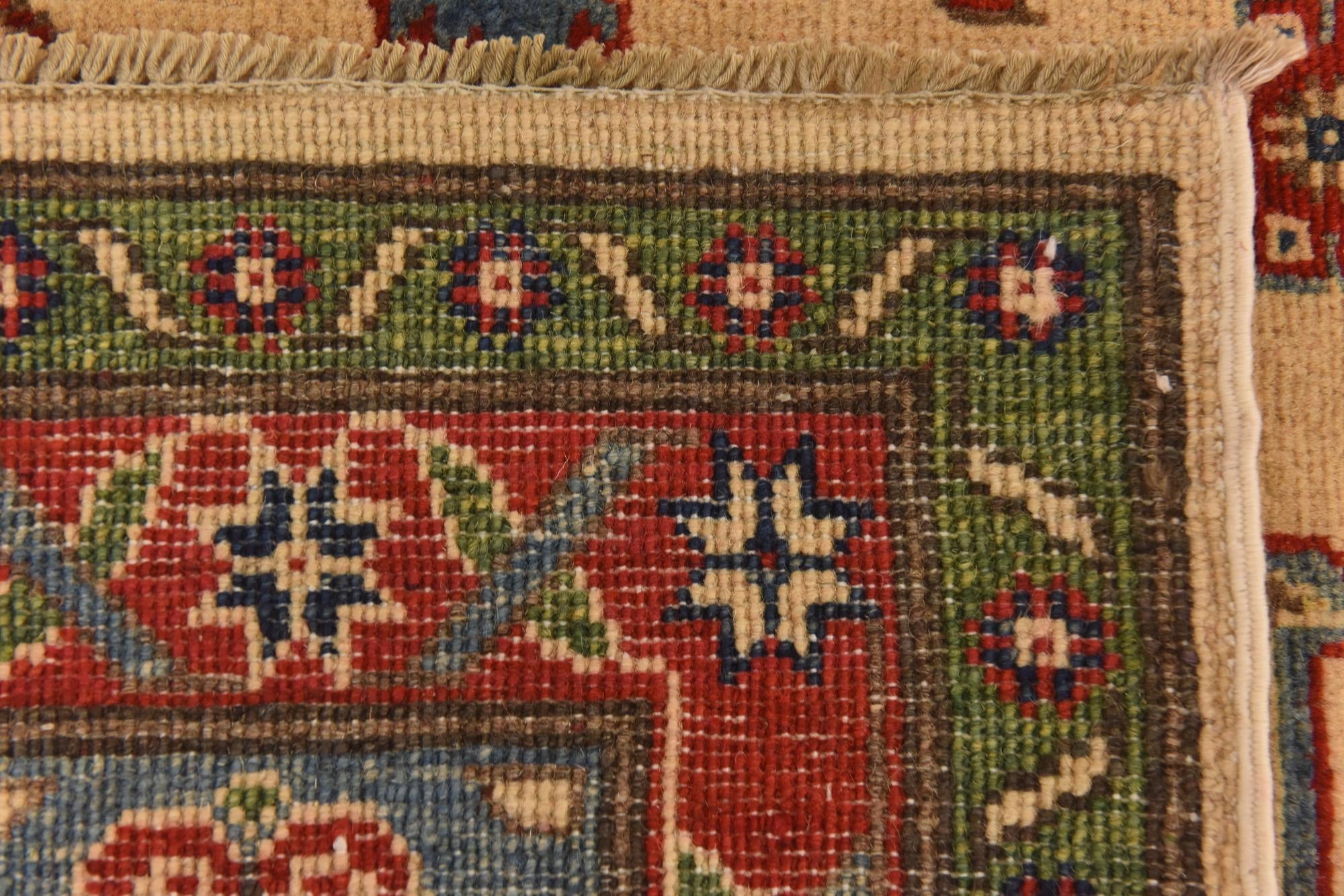 6' 6 x 9' 8 Hand Knotted Kazak Rug