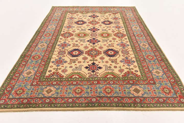 6' 6 x 9' 8 Hand Knotted Kazak Rug