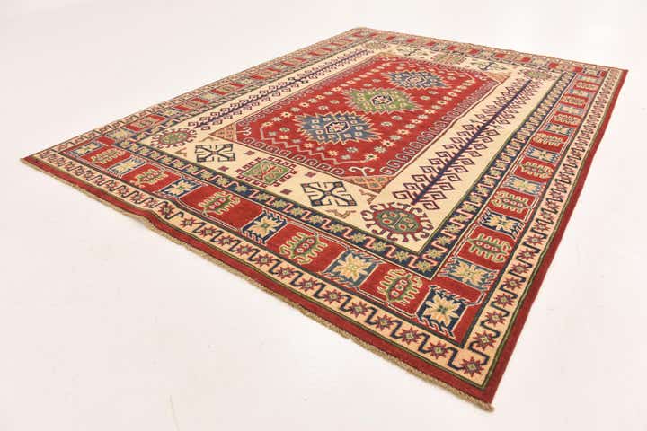 5' 9 x 7' 10 Hand Knotted Kazak Rug