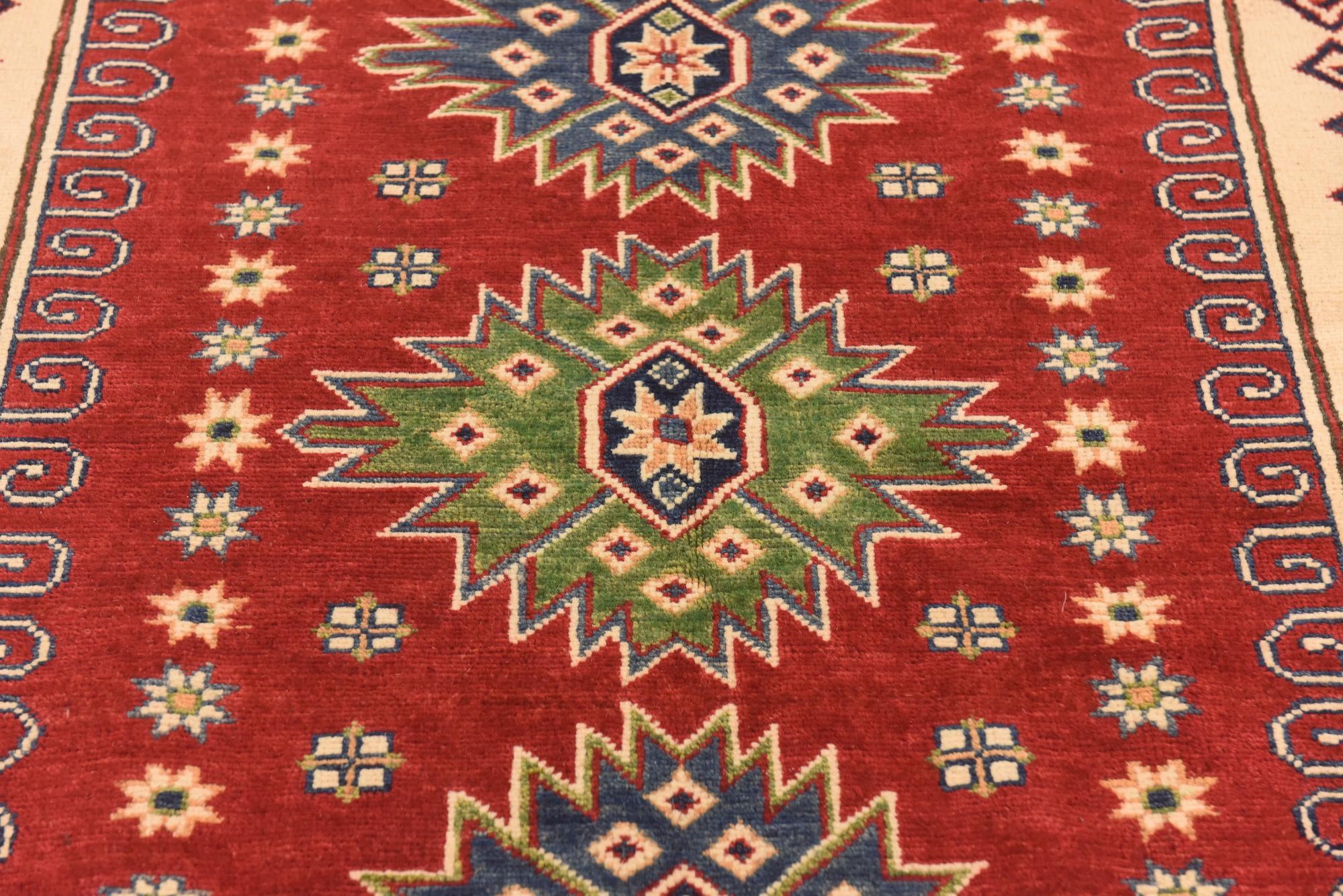 5' 9 x 7' 10 Hand Knotted Kazak Rug