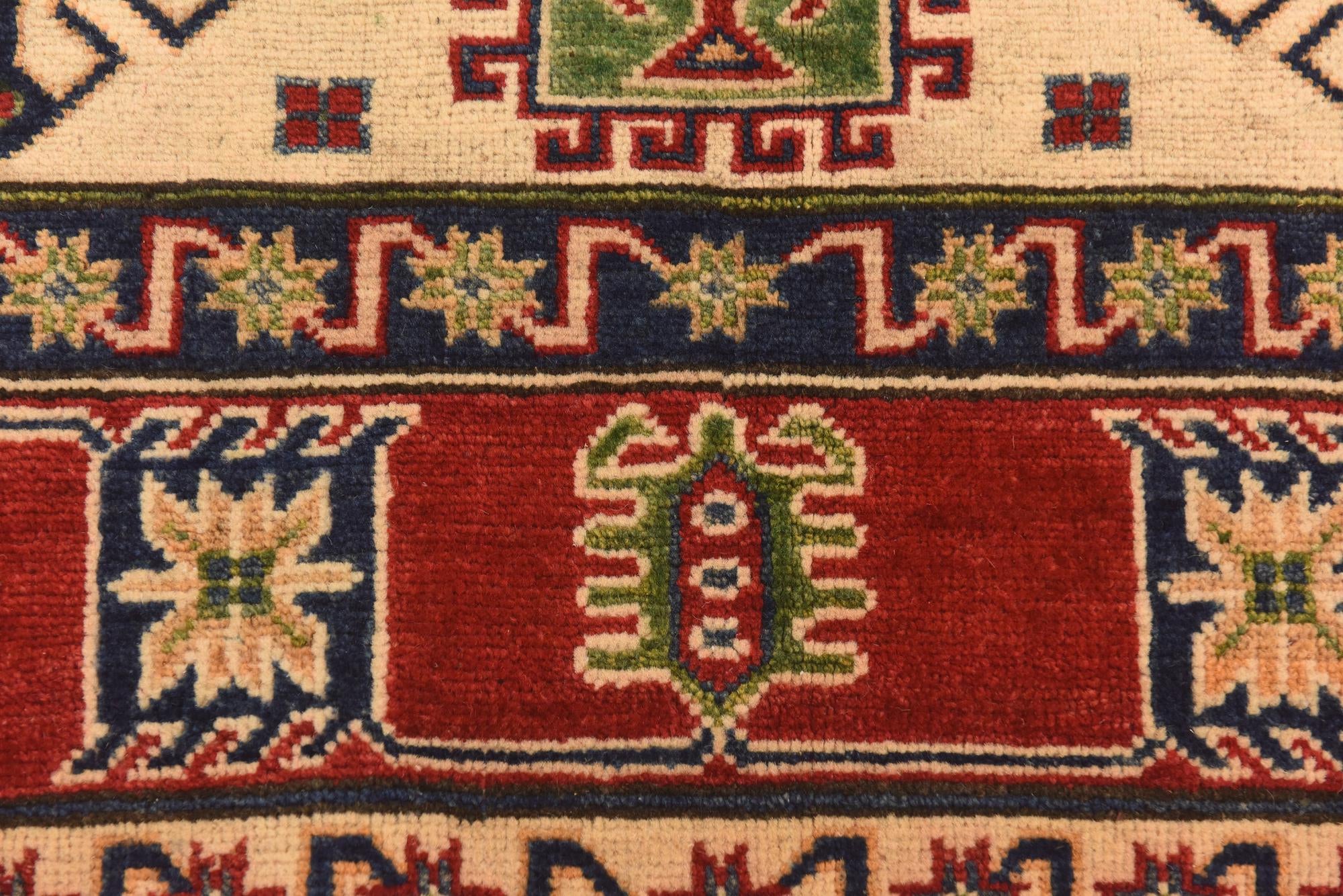 5' 9 x 7' 10 Hand Knotted Kazak Rug