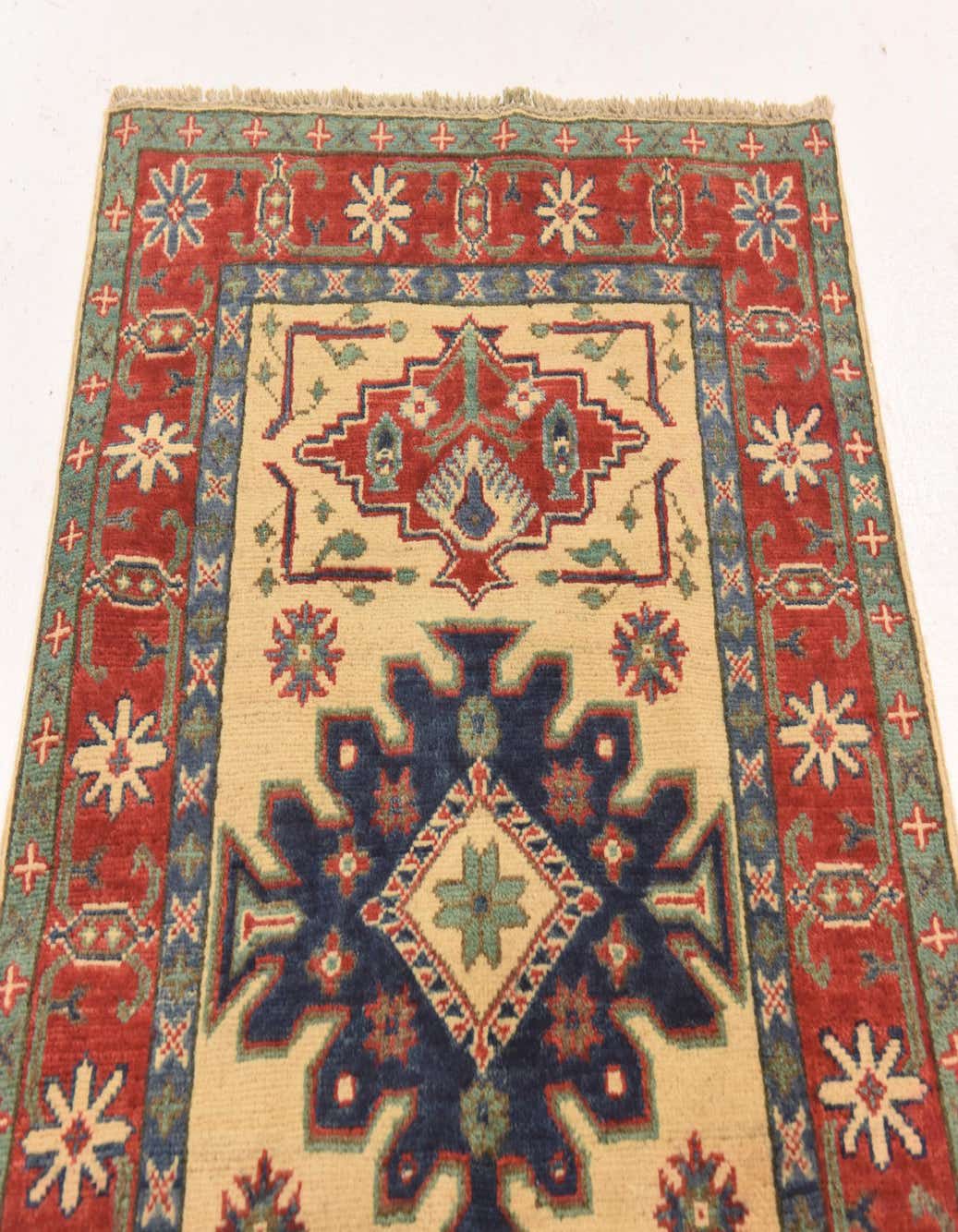 Detail image of 2' 7 x 3' 9  Hand Knotted Unique Loom Kazak Rug