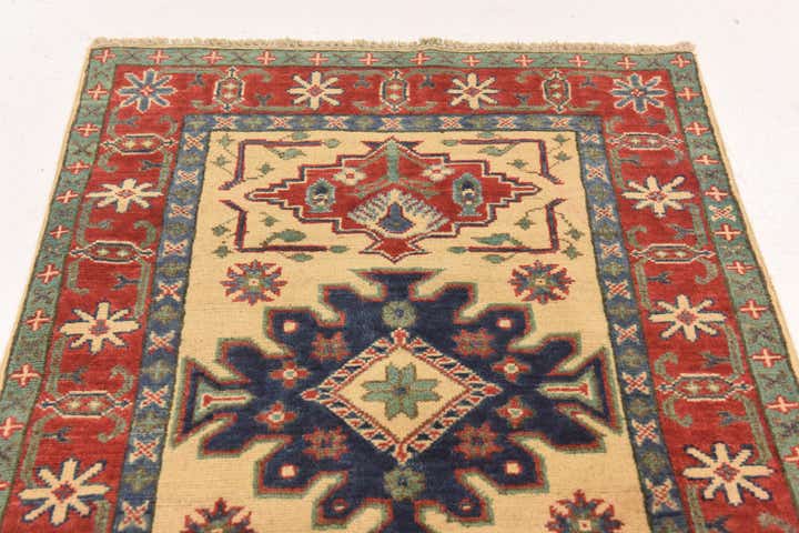 2' 7 x 3' 9 Hand Knotted Kazak Rug