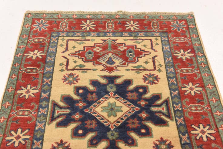 Detail image of 2' 7 x 3' 9 Hand Knotted Kazak Rug