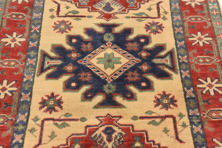 2' 7 x 3' 9 Hand Knotted Kazak Rug
