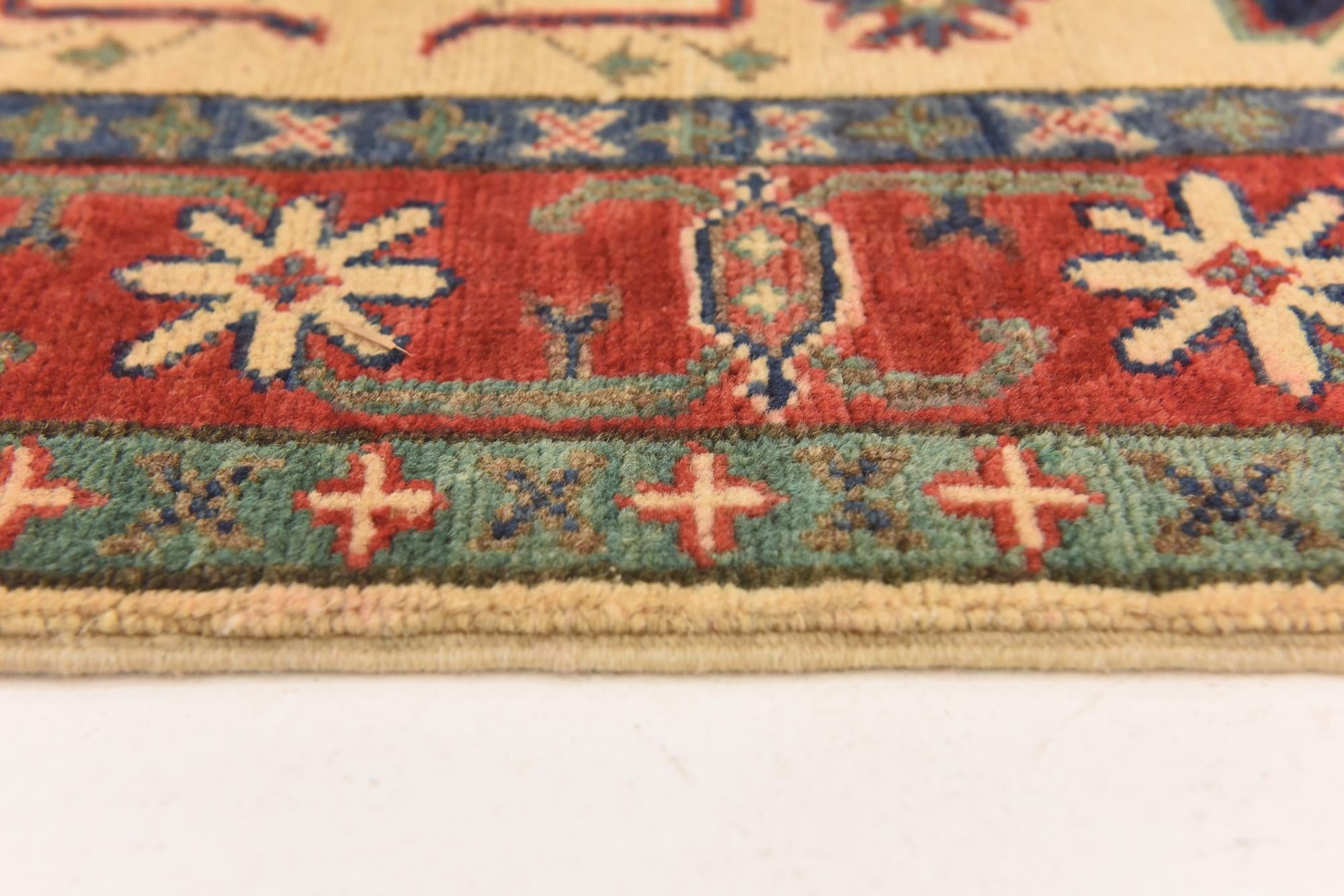 2' 7 x 3' 9 Hand Knotted Kazak Rug