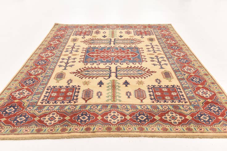 Detail image of 6' 3 x 8' 10 Hand Knotted Kazak Rug