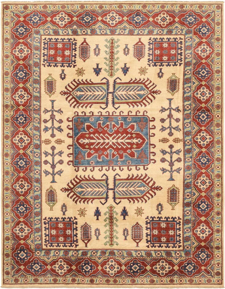 Detail image of 6' 3 x 8' 10 Hand Knotted Kazak Rug