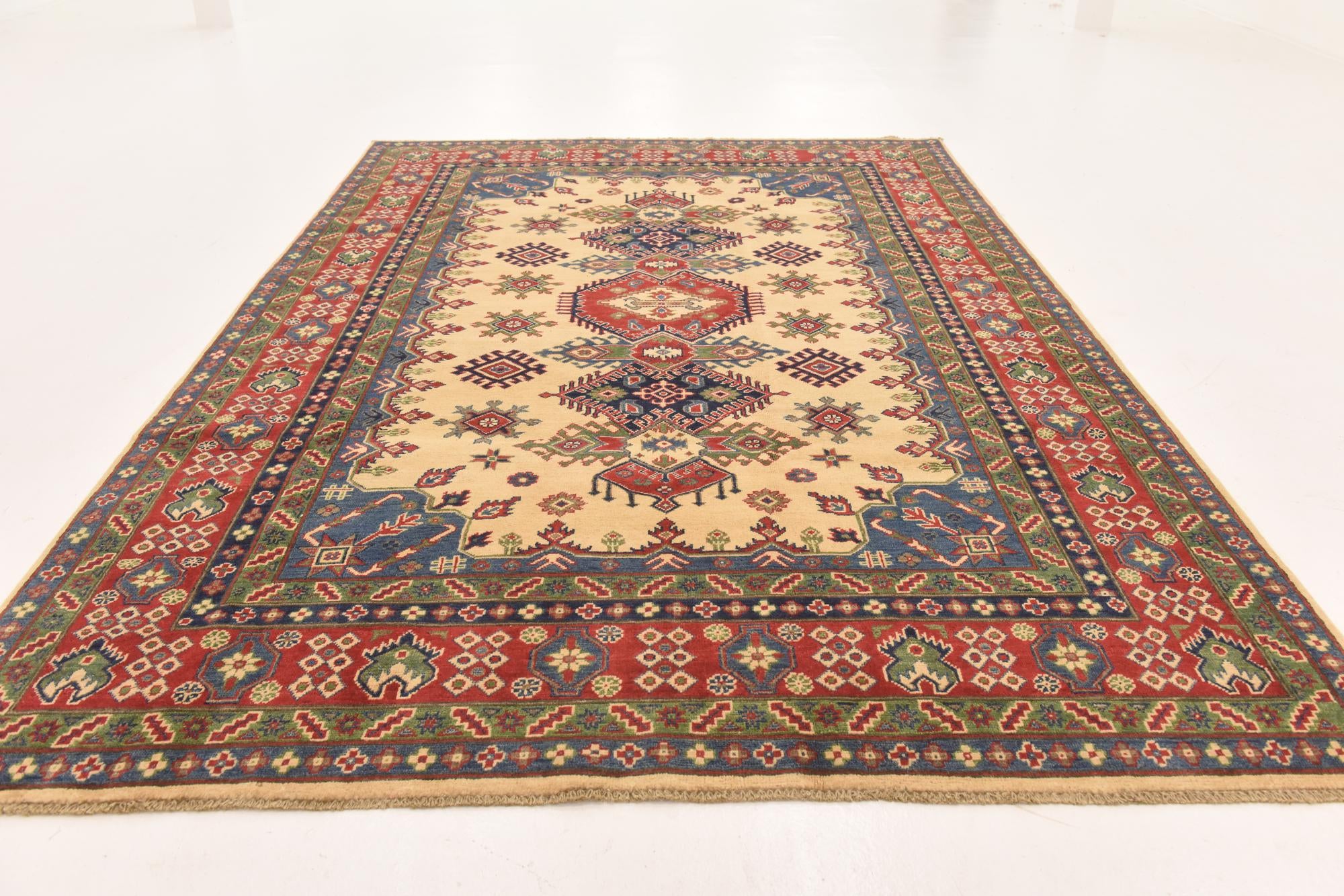 205cm x 290cm anudado a mano Kazak Alfombra