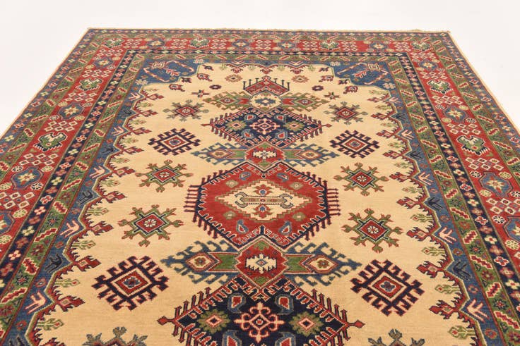 Detail image of 6' 8 x 9' 7 Hand Knotted Kazak Rug