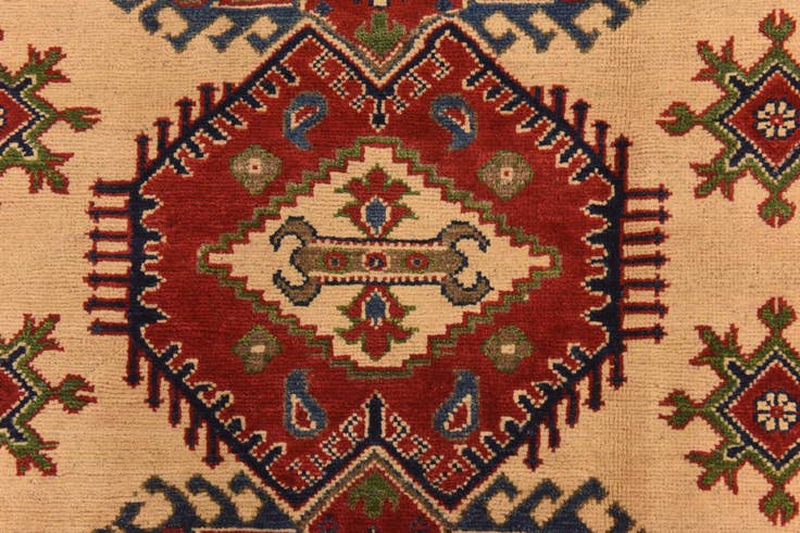 Detail image of 6' 8 x 9' 7 Hand Knotted Kazak Rug
