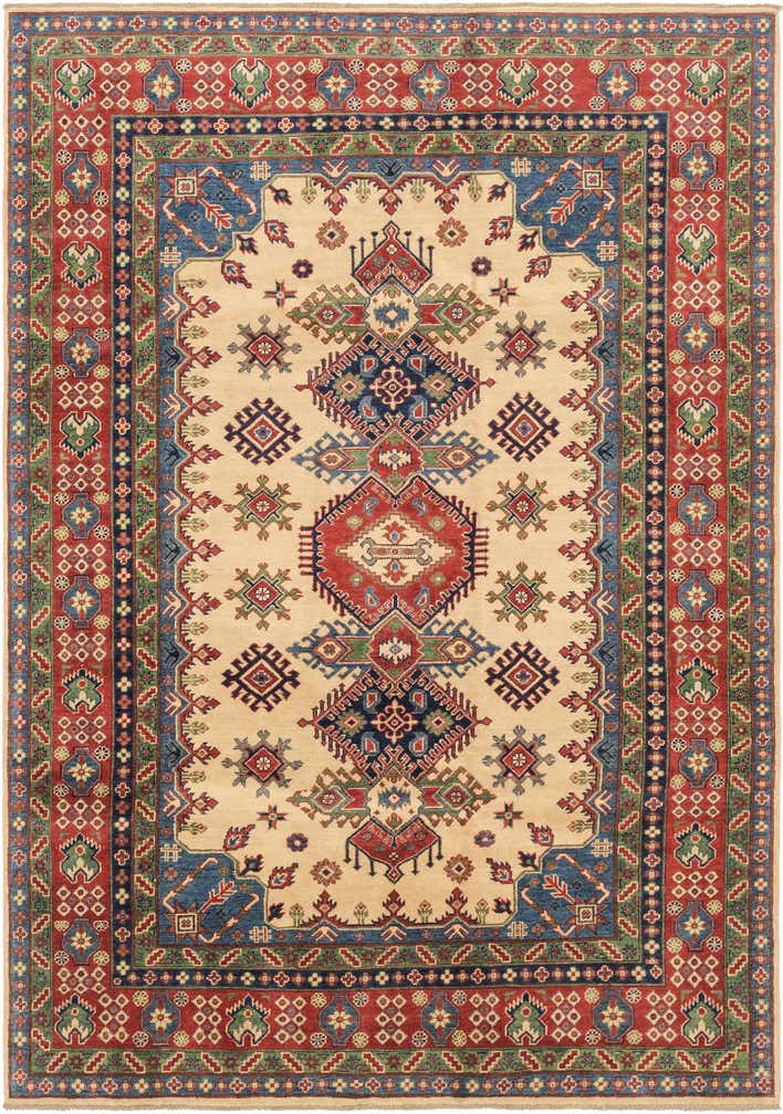 6' 8 x 9' 7 Hand Knotted Kazak Rug
