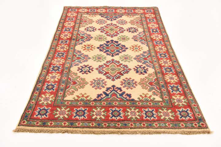 2' 7 x 4' Hand Knotted Kazak Rug