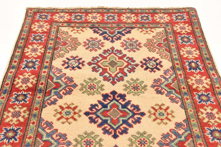 2' 7 x 4' Hand Knotted Kazak Rug