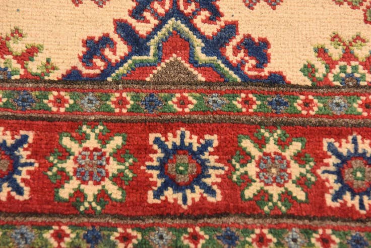 Detail image of 2' 7 x 4' Hand Knotted Kazak Rug