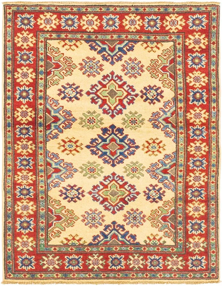 Detail image of 2' 7 x 4' Hand Knotted Kazak Rug