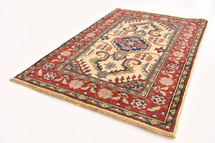 Detail image of 2' 7 x 4' 1 Hand Knotted Kazak Rug