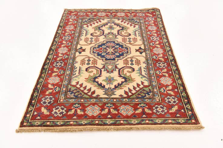 Detail image of 2' 7 x 4' 1 Hand Knotted Kazak Rug