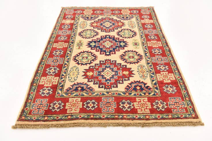 Detail image of 2' 8 x 3' 11 Hand Knotted Kazak Rug