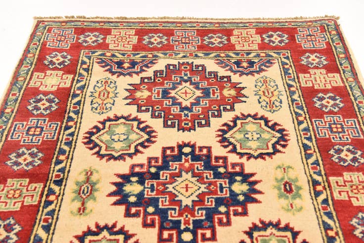 Detail image of 2' 8 x 3' 11 Hand Knotted Kazak Rug