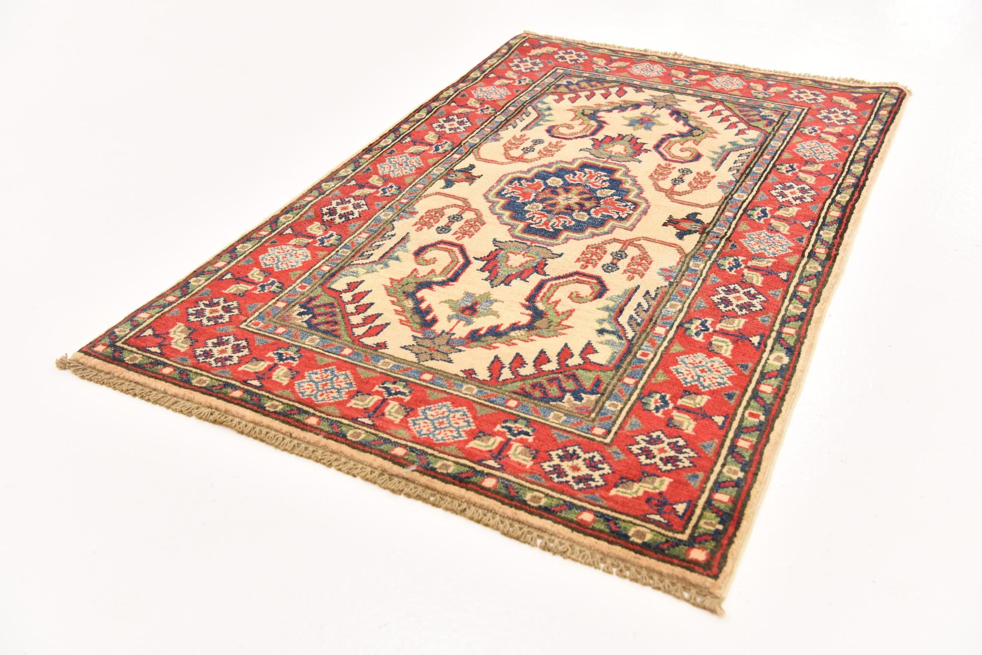 2' 7 x 4' 2 Hand Knotted Kazak Rug