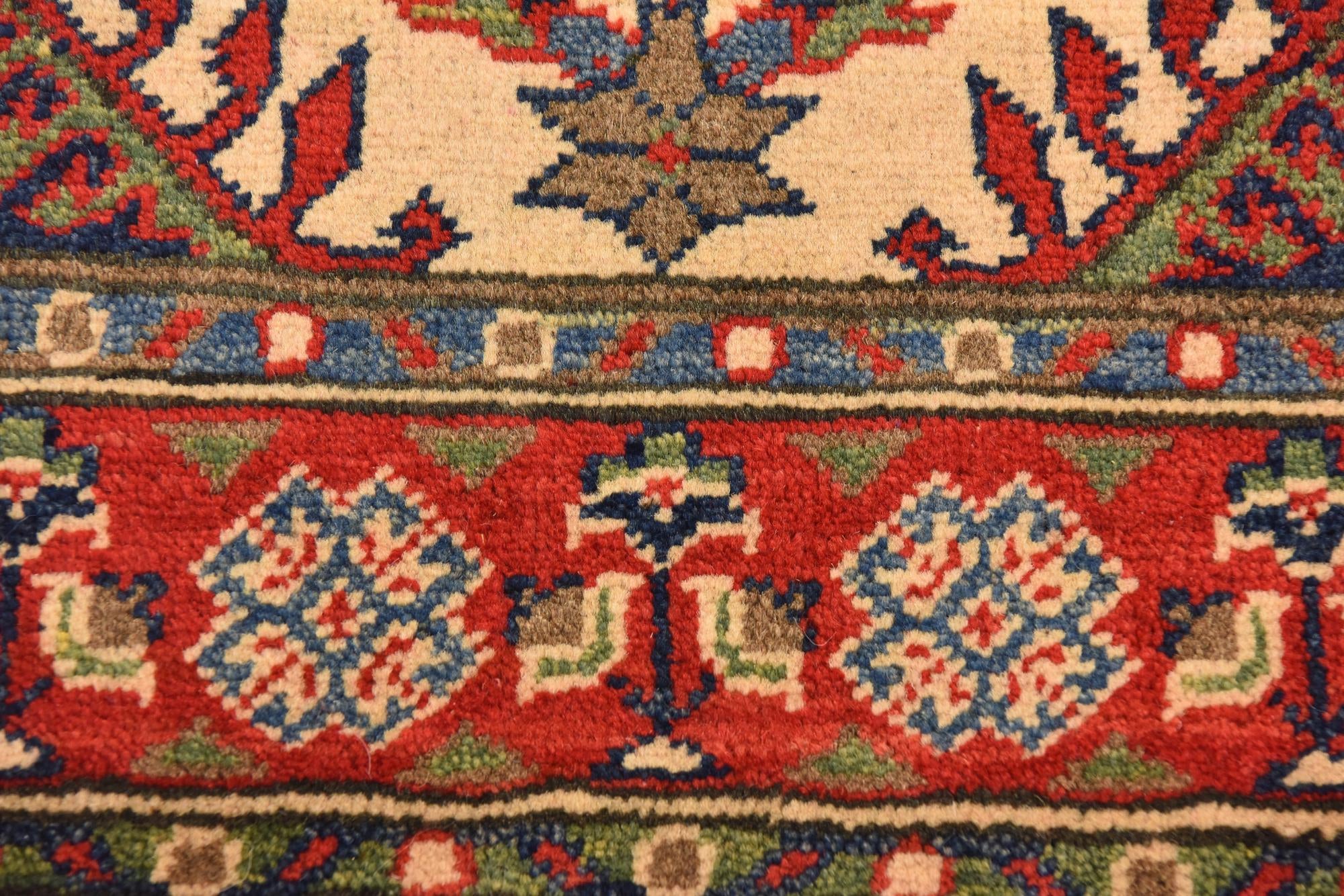 2' 7 x 4' 2 Hand Knotted Kazak Rug