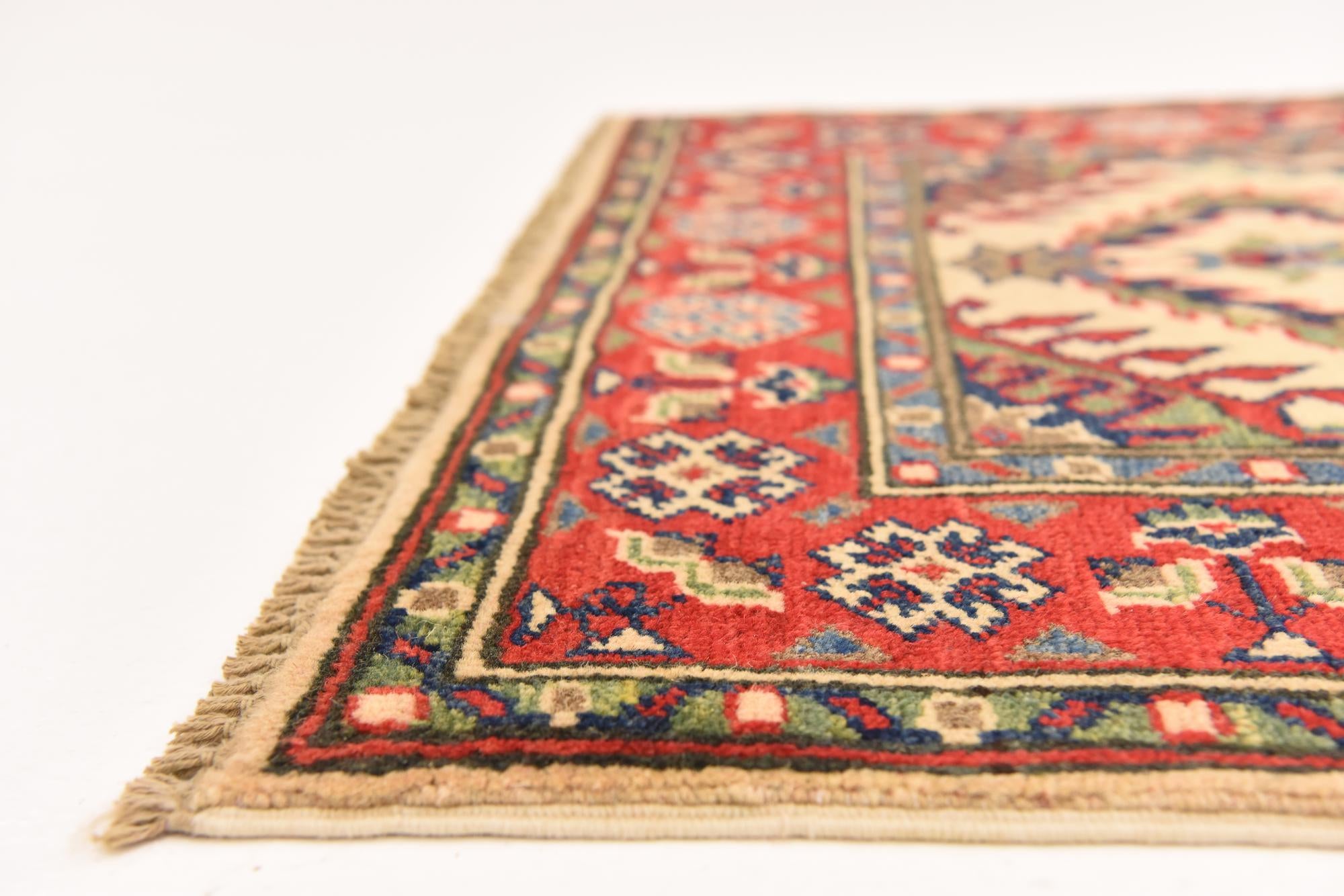 2' 7 x 4' 2 Hand Knotted Kazak Rug