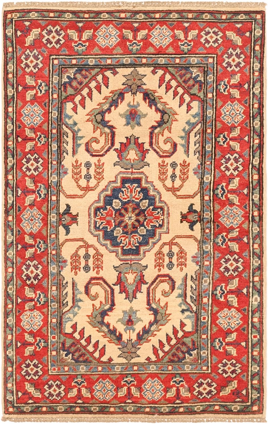 2' 7 x 4' 2 Hand Knotted Kazak Rug
