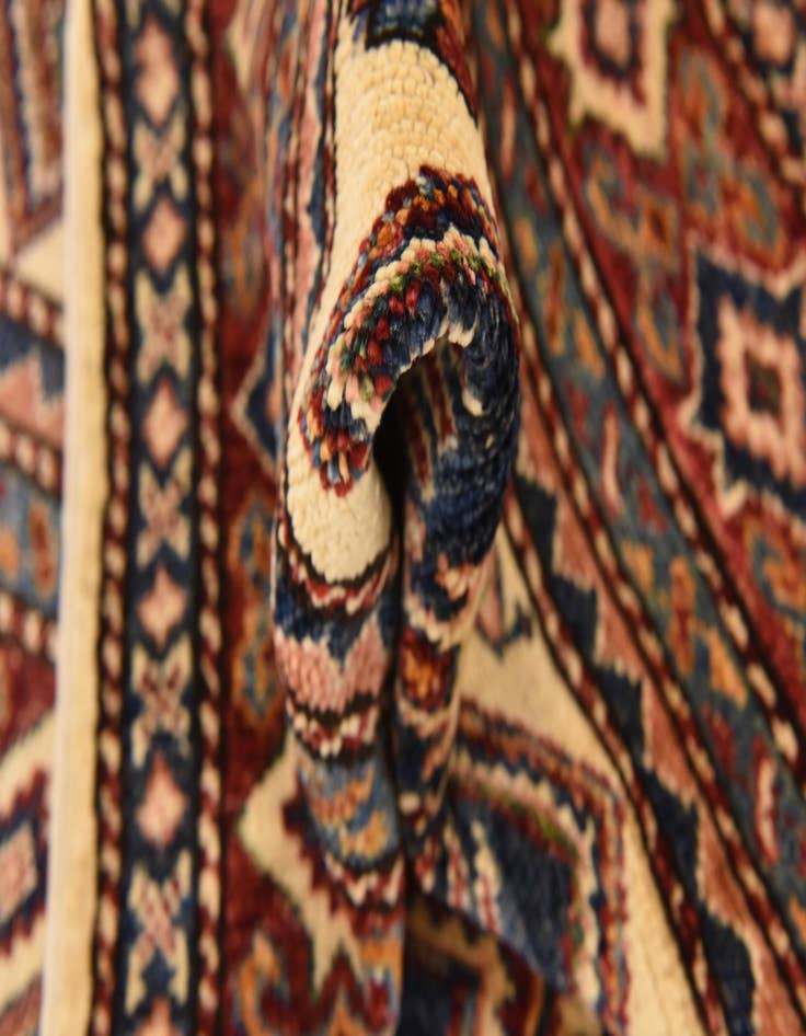 Detail image of 3' 3 x 4' 9  Hand Knotted Kazak Oriental Rug