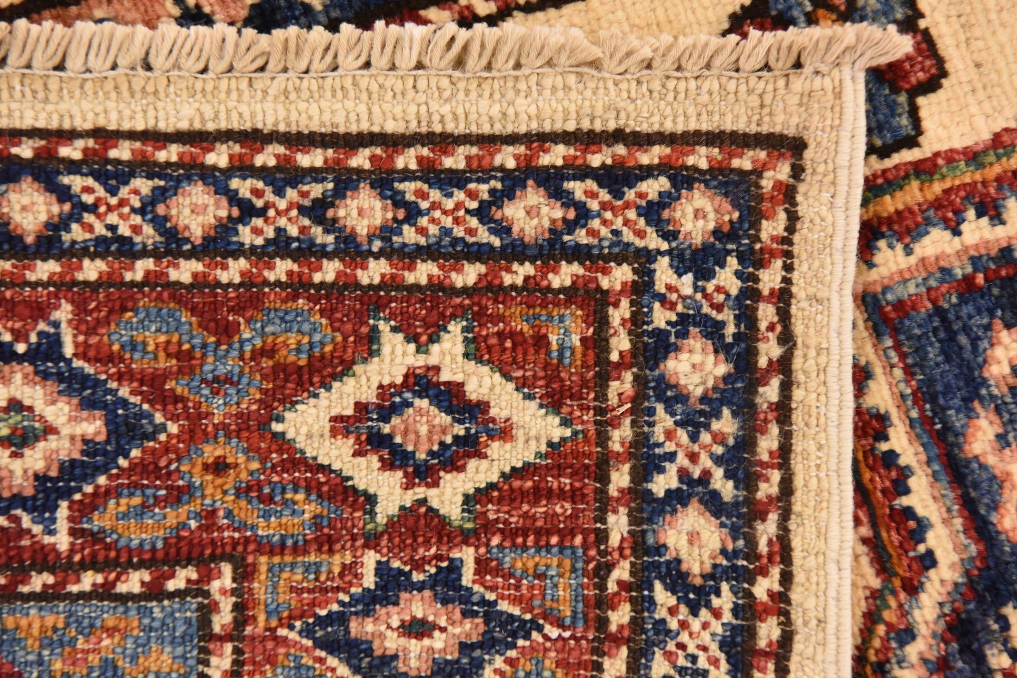 3' 3 x 4' 9 Hand Knotted Kazak Oriental Rug