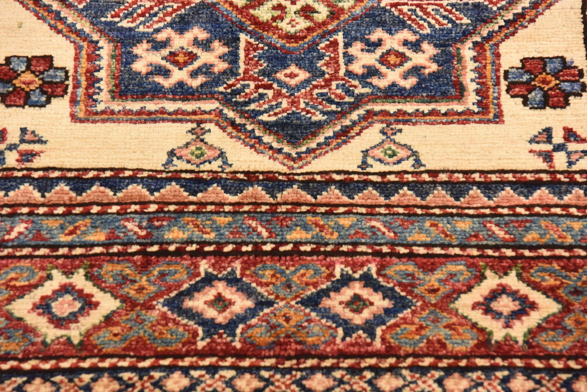 3' 3 x 4' 9 Hand Knotted Kazak Oriental Rug