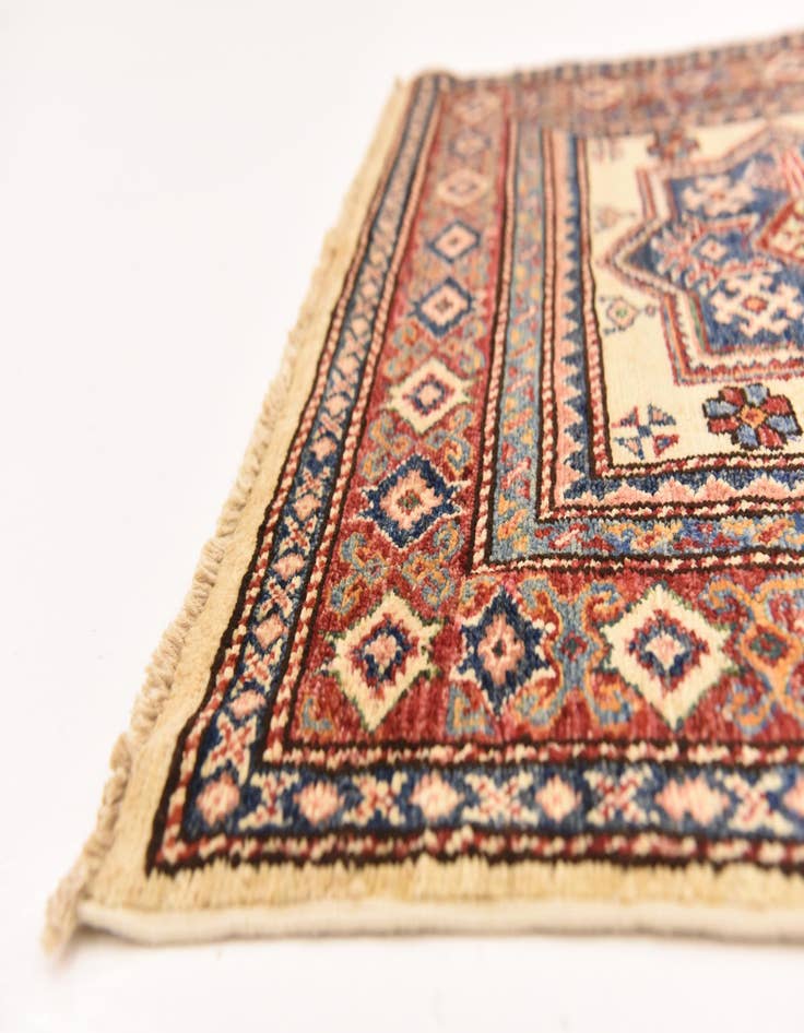 Detail image of 3' 3 x 4' 9  Hand Knotted Kazak Oriental Rug