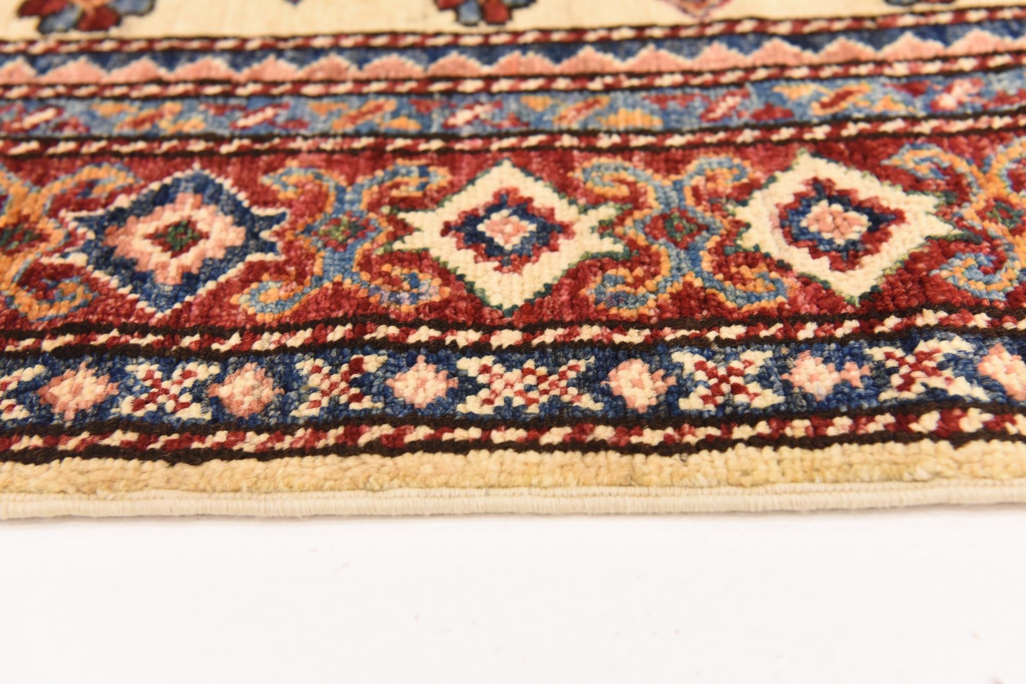 3' 3 x 4' 9 Hand Knotted Kazak Oriental Rug