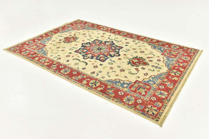 4' x 6' Hand Knotted Kazak Rug