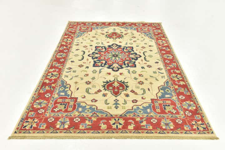 4' x 6' Hand Knotted Kazak Rug