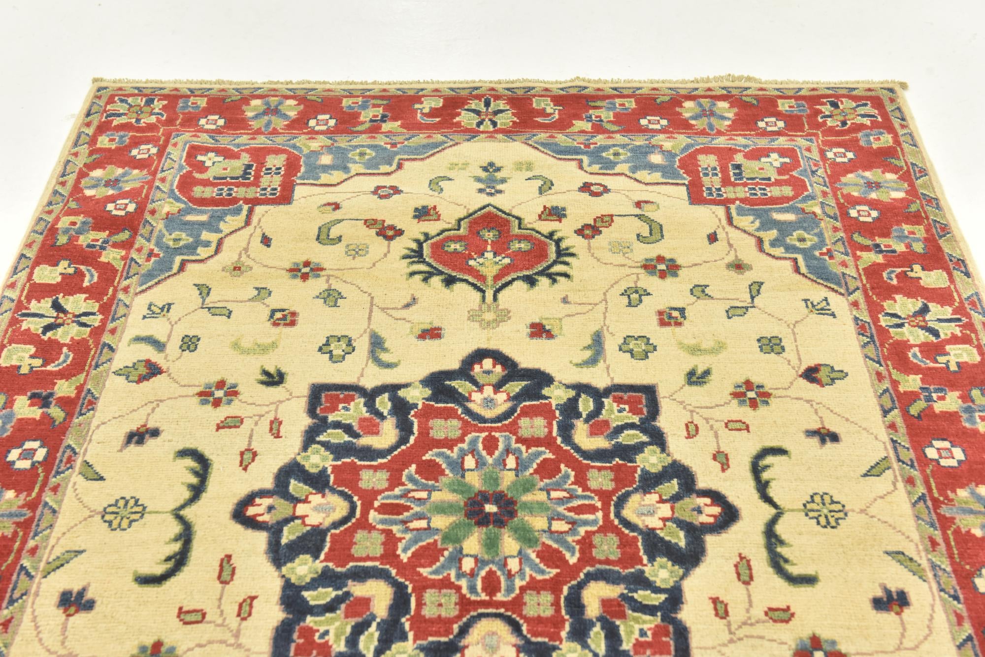 4' x 6' Hand Knotted Kazak Rug