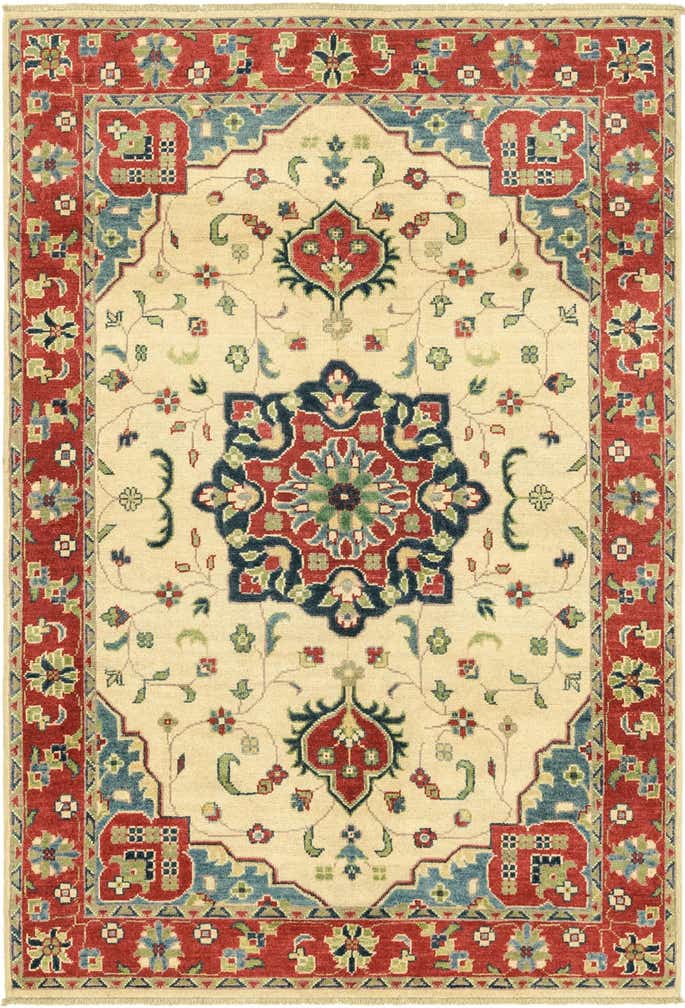 4' x 6' Hand Knotted Kazak Rug