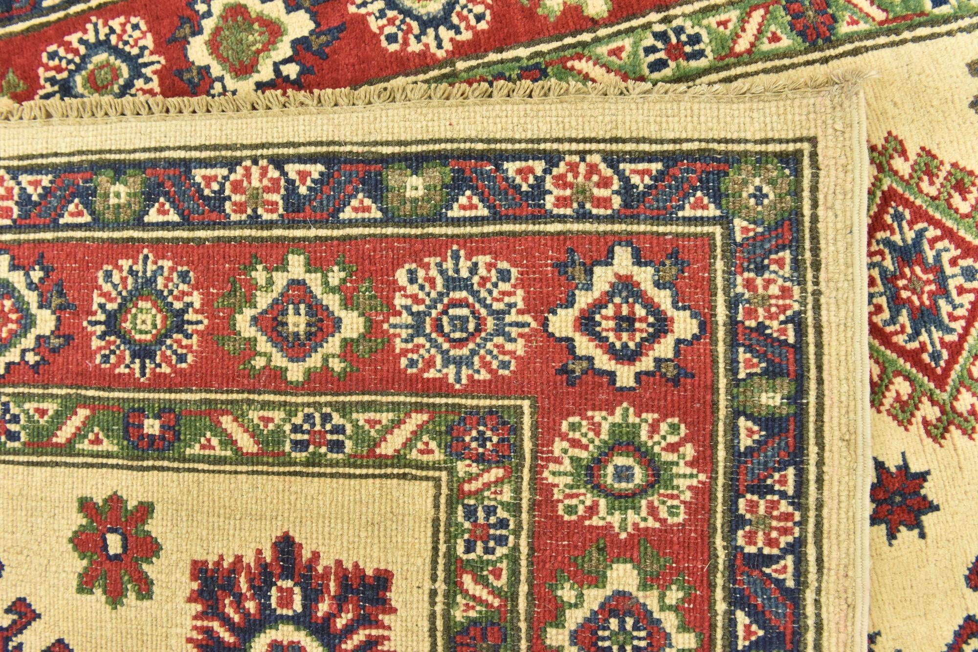 4' x 5' 10 Hand Knotted Kazak Rug