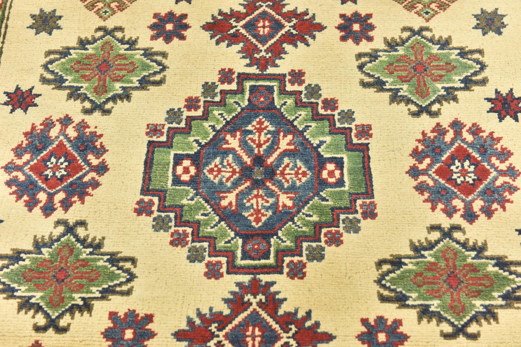 4' x 5' 10 Hand Knotted Kazak Rug