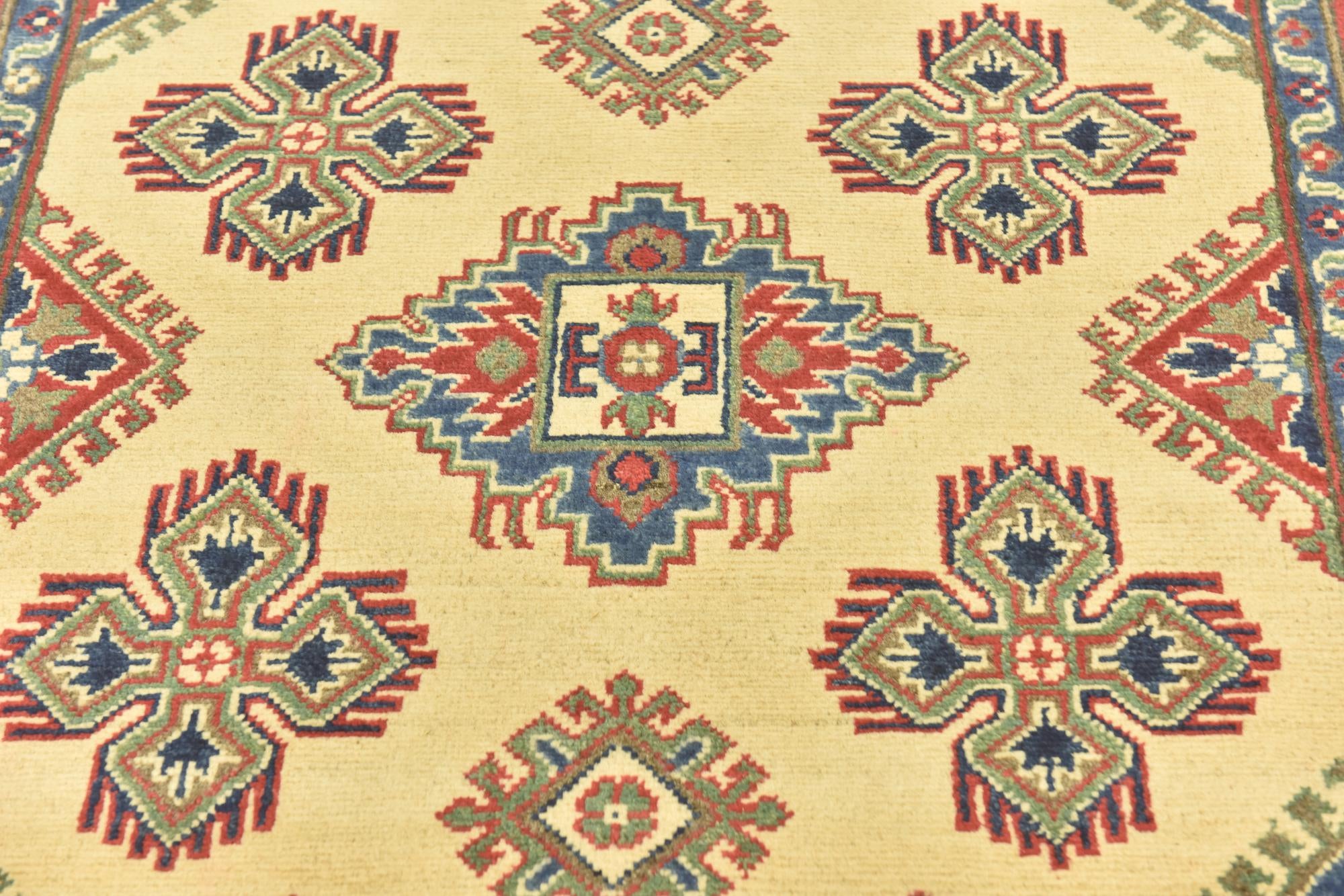 3' 9 x 6' Hand Knotted Kazak Rug