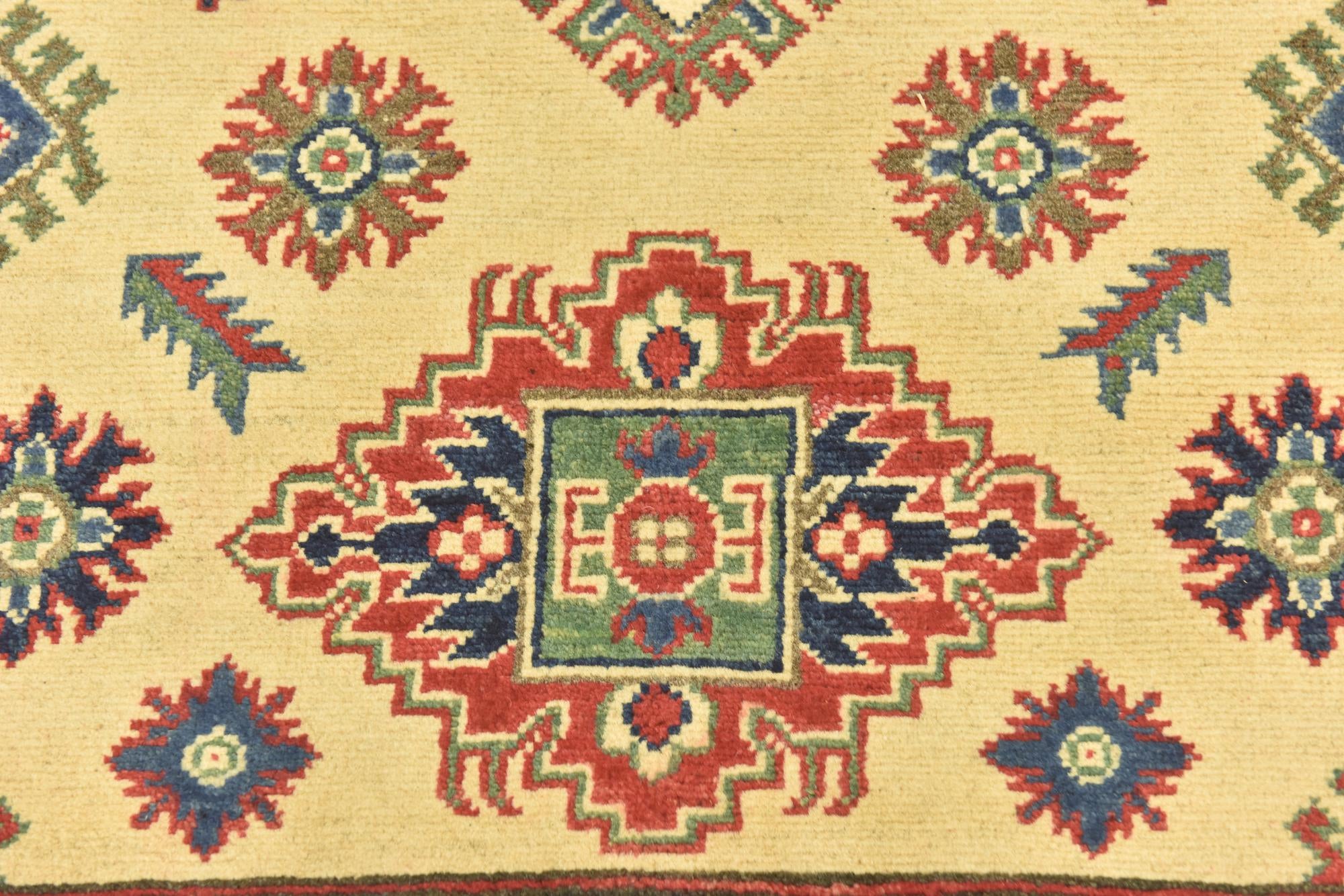3' 9 x 6' Hand Knotted Kazak Rug