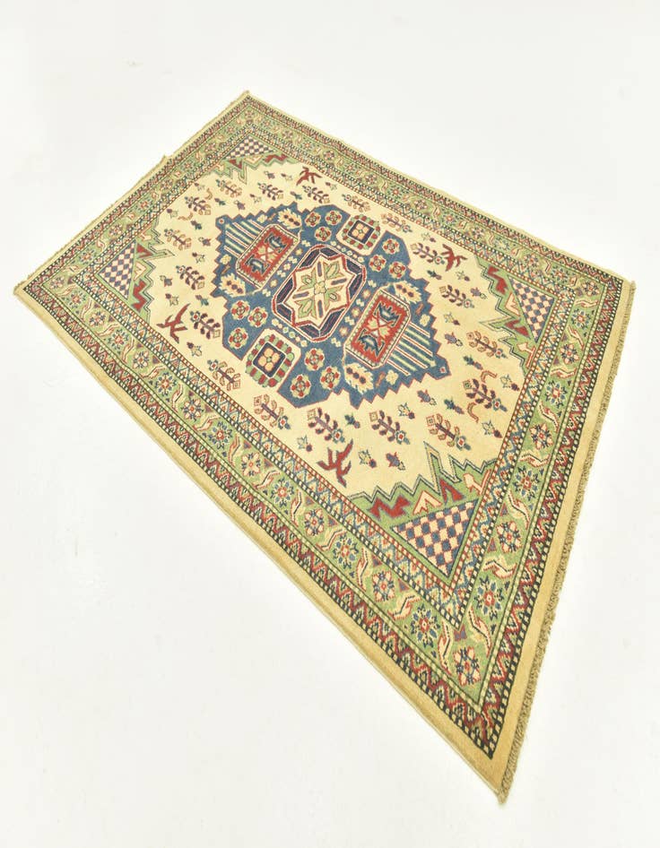 Detail image of 4' x 6'  Hand Knotted Kazak Rug