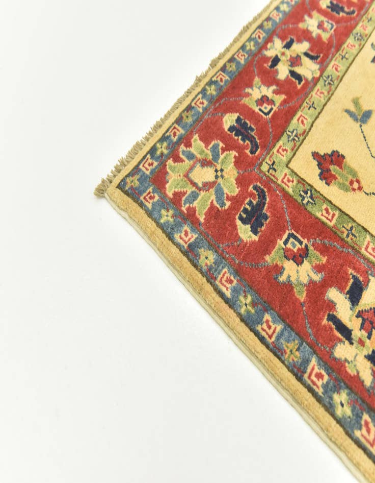 Detail image of 4' 10 x 6' 9  Hand Knotted Kazak Rug