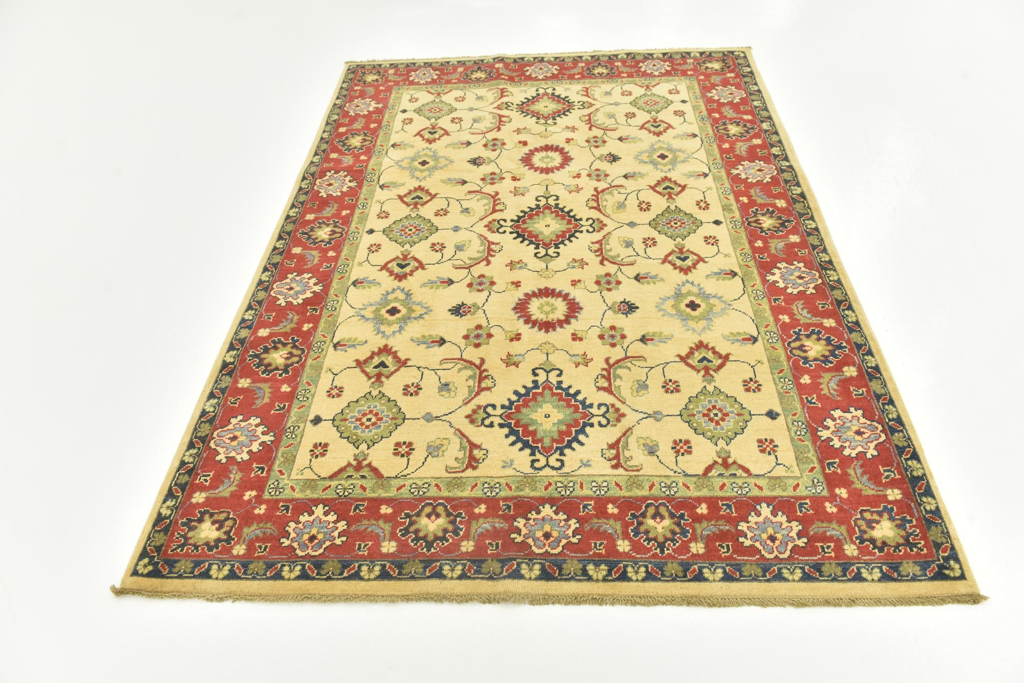 4' 10 x 6' 8 Hand Knotted Kazak Rug