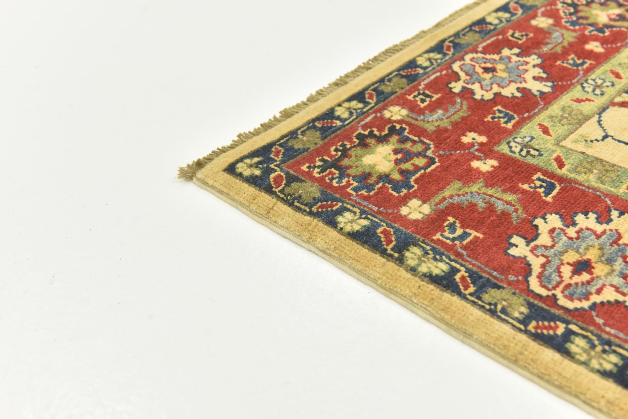 4' 10 x 6' 8 Hand Knotted Kazak Rug
