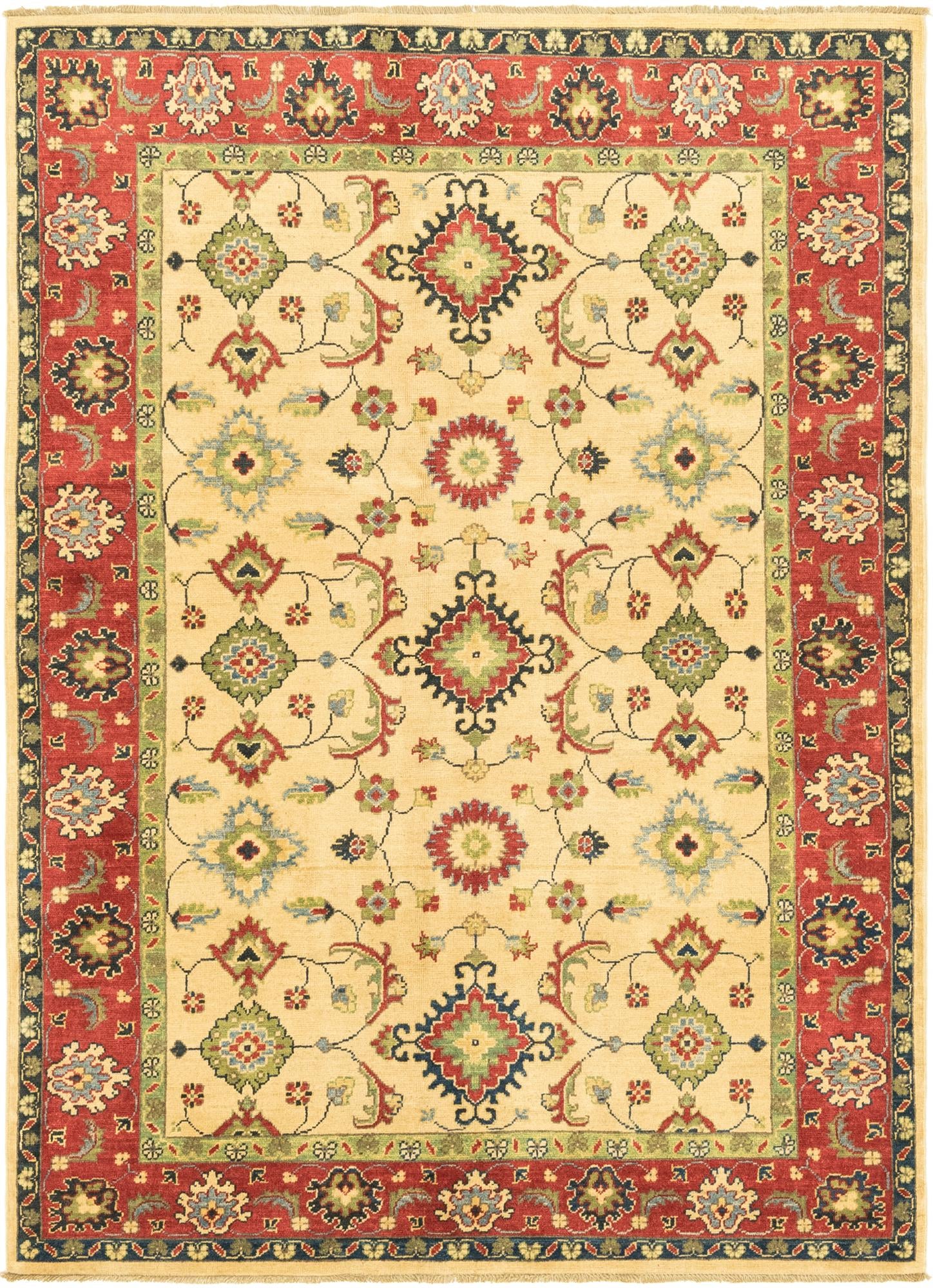 4' 10 x 6' 8 Hand Knotted Kazak Rug