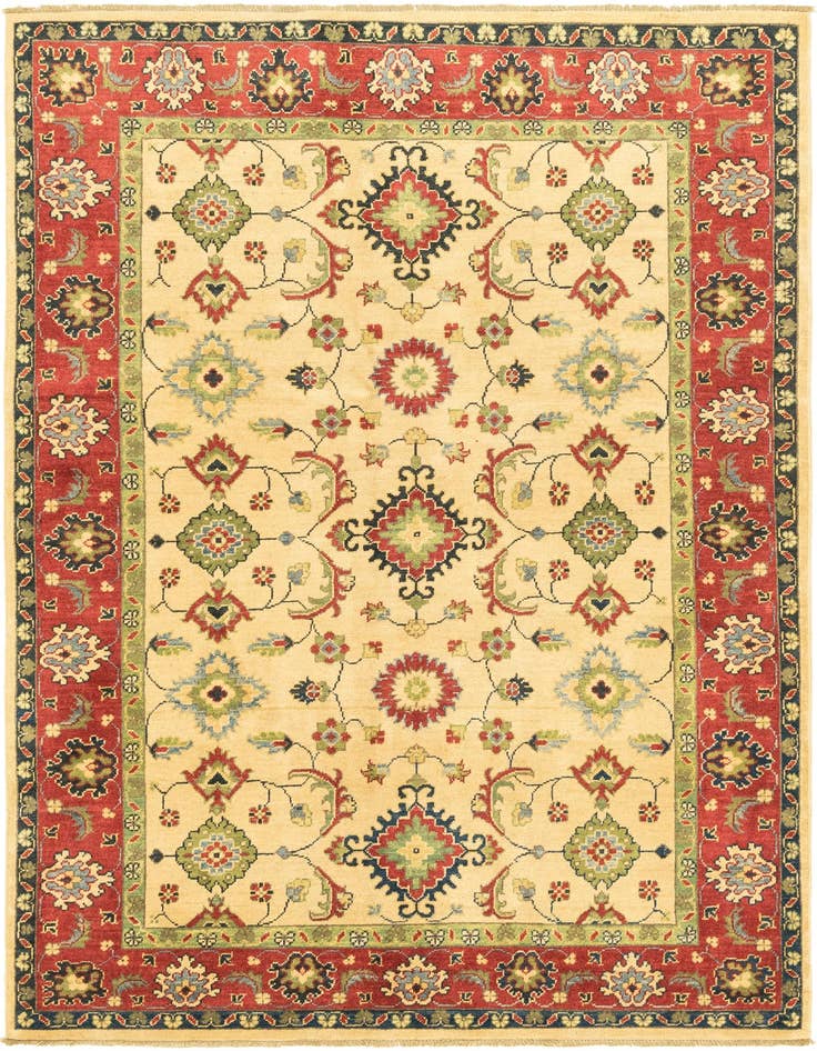 Detail image of 4' 10 x 6' 8 Hand Knotted Kazak Rug